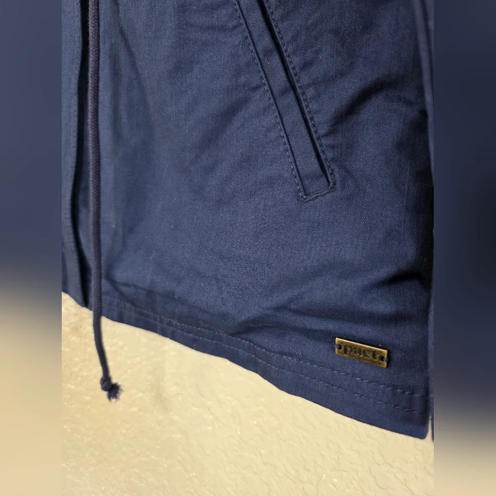 Pact Maritime Blue Organic Cotton Anorak Field Jacket - Picture 6 of 12